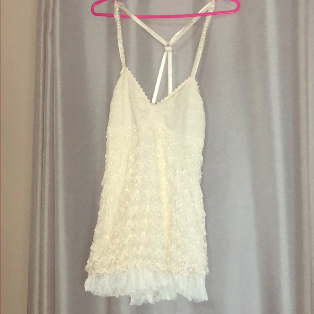 Free people Beautiful lace and knit tank top
